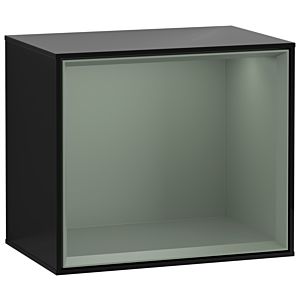 Villeroy und Boch Finion Regalmodul FD10GMPH 41,8x35,6x27cm, Regal Olive Matt, Glossy Black Lacquer