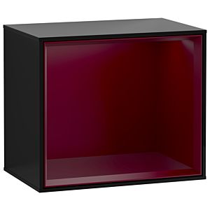 Villeroy und Boch Finion Regalmodul FD10HBPH 41,8x35,6x27cm, Regal Peony Matt, Glossy Black Lacquer