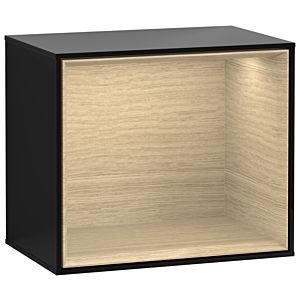 Villeroy and Boch Finion module FD10PCPH 41.8x35.6x27cm, shelf Oak Veneer , Glossy Black Lacquer