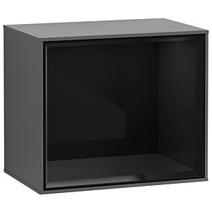 Villeroy and Boch Finion module FD10PHGK 41.8x35.6x27cm, shelf glossy black, anthracite matt