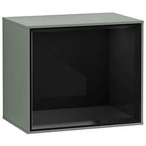 Villeroy und Boch Finion Regalmodul FD10PHGM 41,8x35,6x27cm, Regal Glossy Black, Olive Matt Lacquer