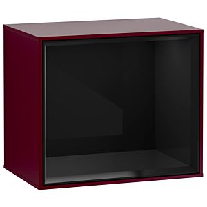 Villeroy und Boch Finion Regalmodul FD10PHHB 41,8x35,6x27cm, Regal Glossy Black, Peony Matt