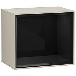 Villeroy and Boch Finion module FD10PHHH 41.8x35.6x27cm, shelf Glossy Black, Sand Matt Lacquer