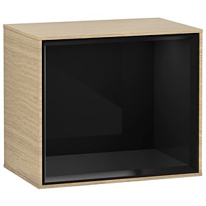 Villeroy und Boch Finion Regalmodul FD10PHPC 41,8x35,6x27cm, Regal Glossy Black, Oak Veneer