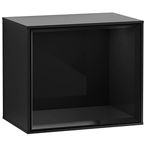 Villeroy und Boch Finion Regalmodul FD10PHPD 41,8x35,6x27cm, Regal Glossy Black, Black matt lacquer