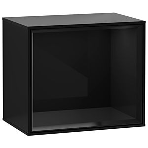 Villeroy und Boch Finion Regalmodul FD10PHPH 41,8x35,6x27cm, Regal Glossy Black, Glossy Black Lacquer