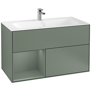 Villeroy and Boch Finion Villeroy and Boch Finion G030GMGM 99.6x59.1cm, wall lighting, shelf on the left Olive Matt Lacquer , Olive Matt Lacquer