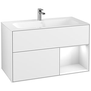 Villeroy and Boch Finion Villeroy and Boch Finion G040GFGF 99.6x59.1cm, Emotion, shelf on the right Glossy white lacquer, Glossy white lacquer