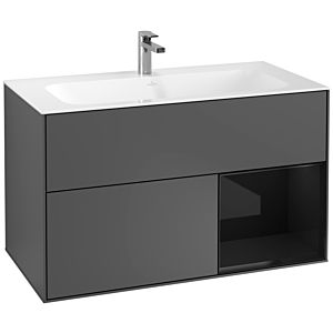 Villeroy and Boch Finion Villeroy and Boch Finion G040PHGK 99.6x59.1cm, emotion, shelf on the right Glossy Black Lacquer , anthracite matt