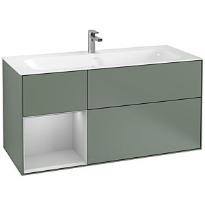 Villeroy and Boch Finion Villeroy and Boch Finion G060GJGM 119.6x59.1cm, Emotion, shelf on the left light gray matt, Olive Matt Lacquer