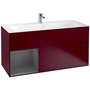 Villeroy and Boch Finion Villeroy and Boch Finion G060GKHB 119.6x59.1cm, Emotion, shelf left Anthracite matt, Peony Matt