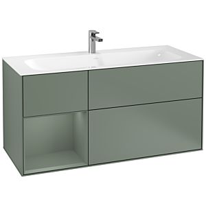 Villeroy and Boch Finion Villeroy and Boch Finion G060GMGM 119.6x59.1cm, Emotion, shelf on the left Olive Matt Lacquer , Olive Matt Lacquer