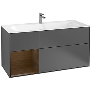 Villeroy and Boch Finion Villeroy and Boch Finion G060GNGK 119.6x59.1cm, Emotion, shelf left Walnut veneer, Anthracite matt