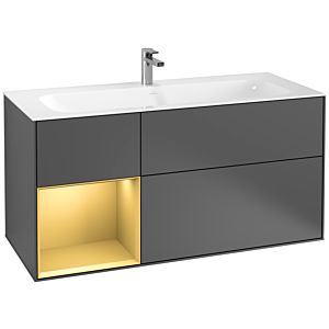 Villeroy and Boch Finion Villeroy and Boch Finion G060HFGK 119.6x59.1cm, Emotion, shelf left gold matt, anthracite matt