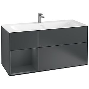 Villeroy und Boch Finion Waschtischunterschrank G060HGHG 119,6x59,1cm, Emotion, Regal links Midnight Blue Matt Lacquer, Midnight Blue Matt Lacquer