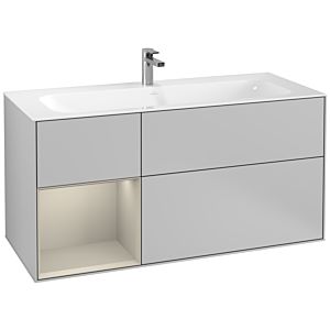 Villeroy and Boch Finion Villeroy and Boch Finion G060HHGJ 119.6x59.1cm, Emotion, shelf on the left Sand Matt Lacquer , light gray matt