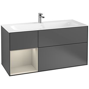 Villeroy and Boch Finion Villeroy and Boch Finion G060HHGK 119.6x59.1cm, Emotion, shelf on the left Sand Matt Lacquer , anthracite matt