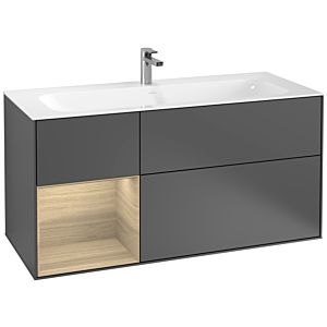 Villeroy and Boch Finion Villeroy and Boch Finion G060PCGK 119.6x59.1cm, Emotion, shelf on the left Oak Veneer , Anthracite matt