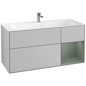 Villeroy and Boch Finion Villeroy and Boch Finion G070GMGJ 119.6x59.1cm, Emotion, shelf on the right Olive Matt Lacquer , light gray matt