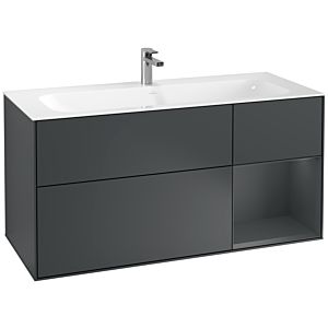 Villeroy und Boch Finion Waschtischunterschrank G070HGHG 119,6x59,1cm, Emotion, Regal rechts Midnight Blue Matt Lacquer, Midnight Blue Matt Lacquer