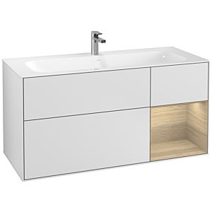Villeroy et Boch Finion Villeroy et Boch G070PCMT 119,6x59,1cm, Emotion, étagère à droite Oak Veneer , laqué blanc mat