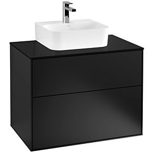 Villeroy et Boch Finion Villeroy et Boch G08200PD 80x60.3x50.1cm, Emotion, plaque de finition noir mat, laqué noir mat