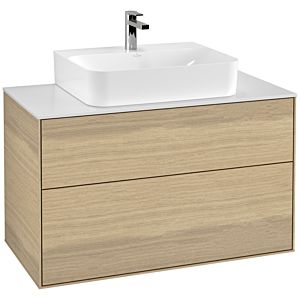 Villeroy et Boch Finion Villeroy et Boch G10100PC 100x60.3x50.1cm, plaque de finition blanc mat, Oak Veneer