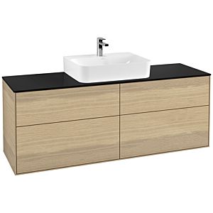 Villeroy and Boch Finion Villeroy and Boch Finion G19200PC 160x60.3cm, Emotion, cover plate black matt, Oak Veneer