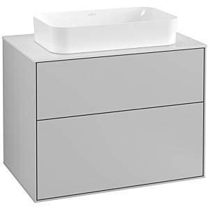 Villeroy und Boch Finion Waschtischunterschrank G22100GJ 80x60,3cm, Emotion, Abdeckplatte white matt, Light grey matt