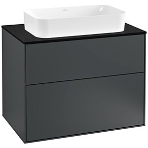 Villeroy et Boch Finion Villeroy et Boch G22200HG 80x60,3cm, Emotion, plaque de finition noir mat, Midnight Blue Matt Lacquer