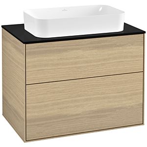 Villeroy et Boch Finion Villeroy et Boch G22200PC 80x60,3cm, Emotion, plaque de finition noir mat, Oak Veneer