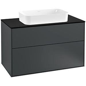 Villeroy and Boch Finion Villeroy and Boch Finion G23200HG 100x60.3cm, Emotion, cover plate black matt, Midnight Blue Matt Lacquer