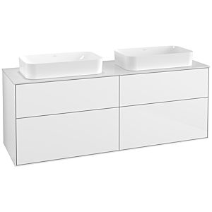 Villeroy et Boch Finion Villeroy et Boch G31100GF 160x60,3cm, Emotion, plaque de finition blanc mat, laqué blanc brillant