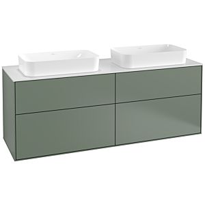 Villeroy et Boch Finion Villeroy et Boch G31100GM 160x60.3cm, Emotion, plaque de finition blanc mat, Olive Matt Lacquer