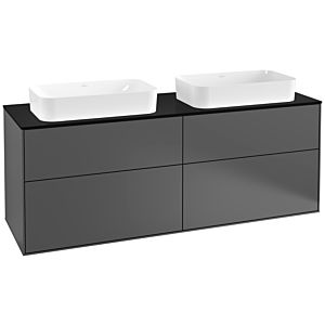 Villeroy and Boch Finion Villeroy and Boch Finion G31200GK 160x60.3cm, Emotion, cover plate black matt, anthracite matt