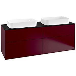 Villeroy et Boch Finion Villeroy et Boch G31200HB 160x60.3cm, Emotion, plaque de finition noir mat, Peony Matt