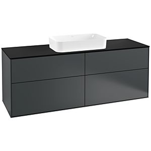 Villeroy et Boch Finion Villeroy et Boch G32200HG 160x60,3cm, Emotion, plaque de finition noir mat, Midnight Blue Matt Lacquer