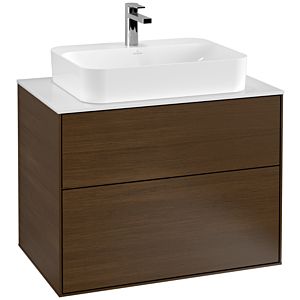 Villeroy et Boch Finion Villeroy et Boch G34100GN 80x60,3cm, Emotion, plaque de finition blanc mat, placage noyer