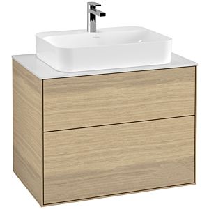 Villeroy et Boch Finion Villeroy et Boch G34100PC 80x60,3cm, Emotion, plaque de finition blanc mat, Oak Veneer