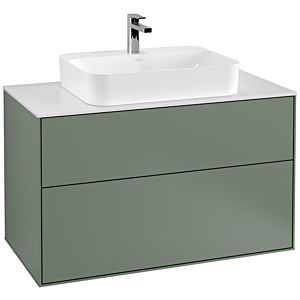 Villeroy and Boch Finion Villeroy and Boch Finion G35100GM 100x60.3cm, Emotion, cover plate matt white, Olive Matt Lacquer
