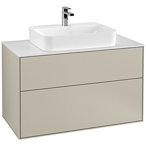 Villeroy and Boch Finion Villeroy and Boch Finion G35100HH 100x60.3cm, Emotion, cover plate matt white, Sand Matt Lacquer