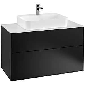 Villeroy and Boch Finion Villeroy and Boch Finion G35100PD 100x60.3cm, Emotion, cover plate white matt, black matt lacquer
