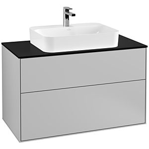 Villeroy and Boch Finion Villeroy and Boch Finion G35200GJ 100x60.3cm, Emotion, cover plate black matt, light gray matt