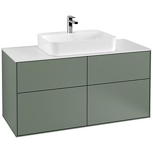Villeroy and Boch Finion Villeroy and Boch Finion G38100GM 120x60.3cm, Emotion, cover plate matt white, Olive Matt Lacquer