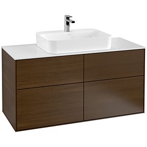 Villeroy and Boch Finion Villeroy and Boch Finion G38100GN 120x60.3cm, Emotion, cover plate matt white, Walnut veneer