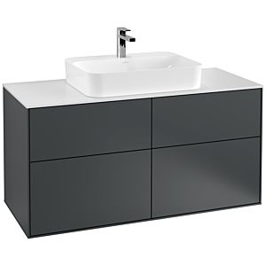 Villeroy et Boch Finion Villeroy et Boch G38100HG 120x60,3cm, Emotion, plaque de finition blanc mat, Midnight Blue Matt Lacquer