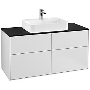 Villeroy and Boch Finion Villeroy and Boch Finion G38200MT 120x60.3cm, Emotion, cover plate black matt, white matt lacquer