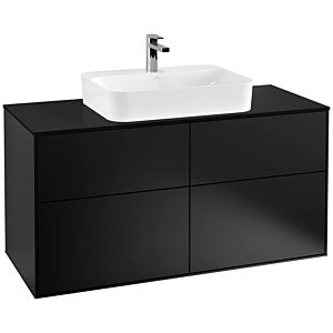 Villeroy and Boch Finion Villeroy and Boch Finion G38200PD 120x60.3cm, Emotion, cover plate black matt, black matt lacquer
