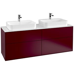 Villeroy et Boch Finion Villeroy et Boch G43100HB 160x60.3cm, Emotion, plaque de finition blanc mat, Peony Matt