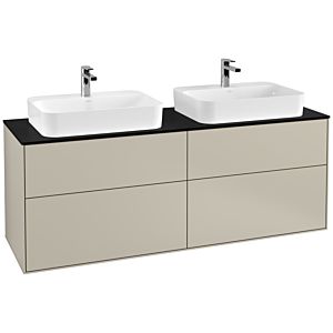 Villeroy and Boch Finion Villeroy and Boch Finion G43200HH 160x60.3cm, Emotion, cover plate black matt, Sand Matt Lacquer